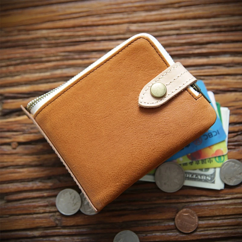 

Men's Leather Vintage Short Wallet Credit Card Holder Bifold Business Purse 20CA