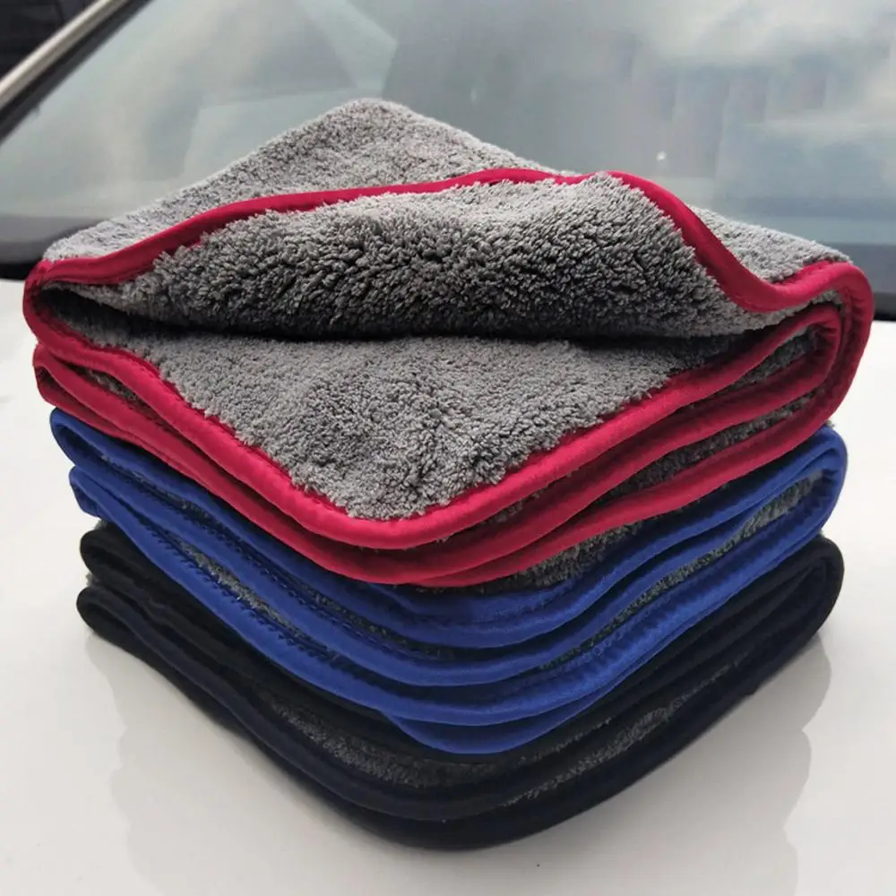 

Auto Wash Detailing Coral Velvet Towel Car Cleaning Drying Cloth Thick Car Washing Rag For Kitchen Car Care Cloth (Random Color)