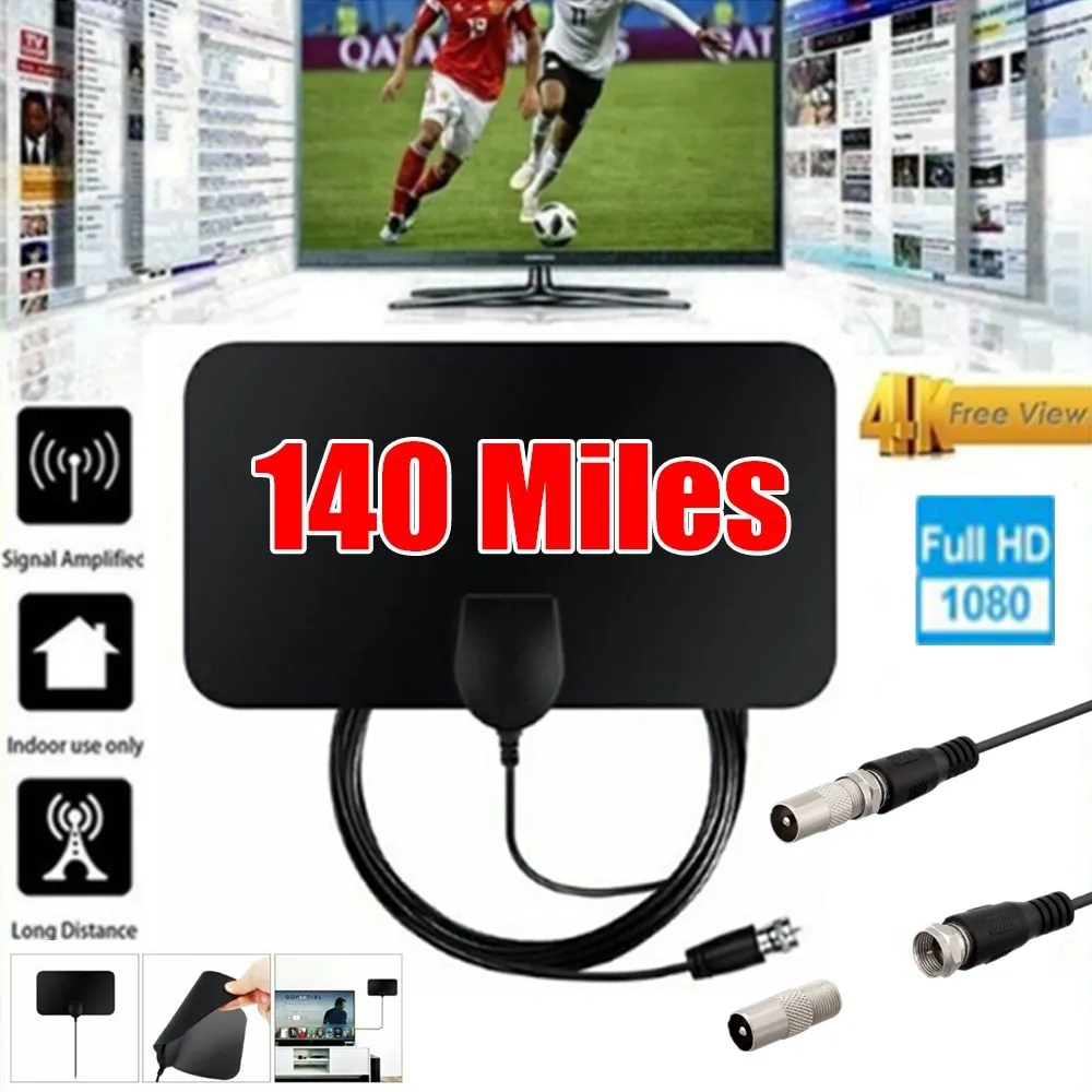 

OUDNEAS Official HD graphic design 4K 25DB High Gain HDTV DTV Box tube satellite stick amplified digital indoor tv antenna