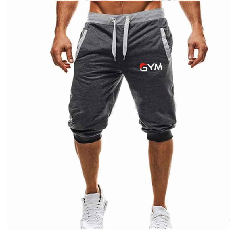 17 Charcoal gray Мужские спортивные штаны для бега, однотонные футбольные штаны, тренировочные спортивные штаны, эластичные мужские брюки для бодибилдинга - Цвет: 17 Charcoal gray