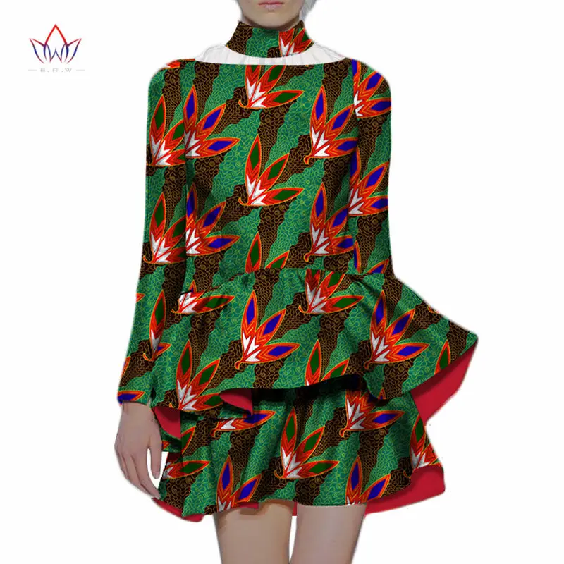 

Женский комплект из топа и юбки, комплект из 2 предметов, африканская одежда Bazin, богатая африканская одежда для свадебной вечеринки, lDashiki, Же...