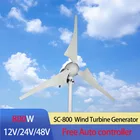 Маленький ветряной генератор 2020, подходит для домашнего освещения, ветряная мельница 800 Вт, ветряной контроллер, подарок, все наборы с 10-летней гарантией