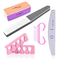 5pcsset for nail manicure kit nail files brush durable buffing grit sand fing art accessories sanding file uv gel polish tools
