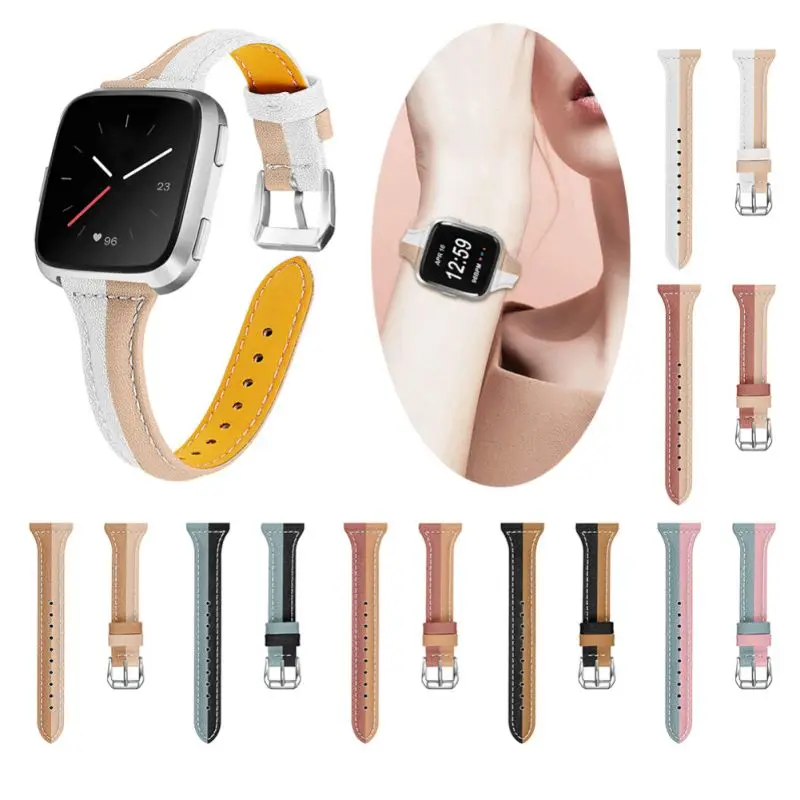 Для Fit bit Versa 2 для Versa/Lite ремешок часов кожаный наручных Сменные практичные