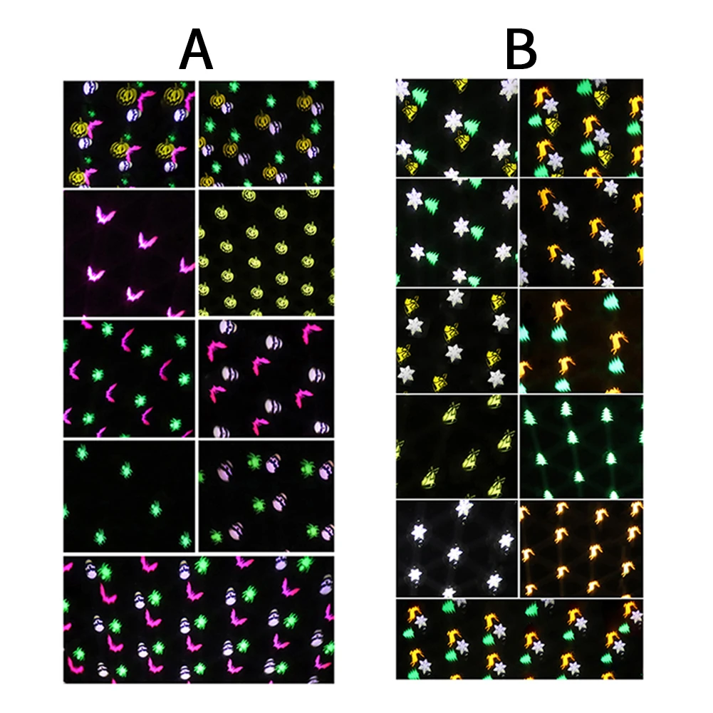 Светодиодный светильник на тему Хэллоуина Рождественский проектор наружная