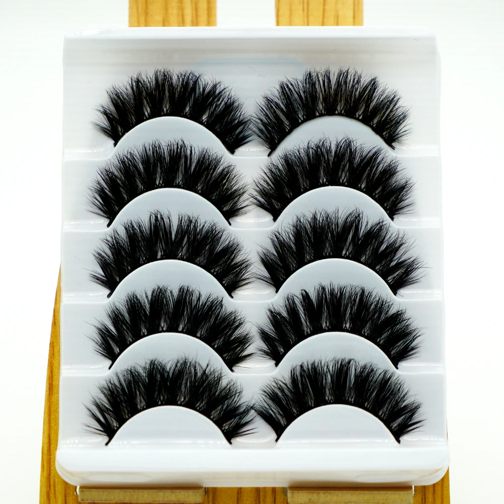 

Ресницы натуральные норковые для наращивания, 5 пар