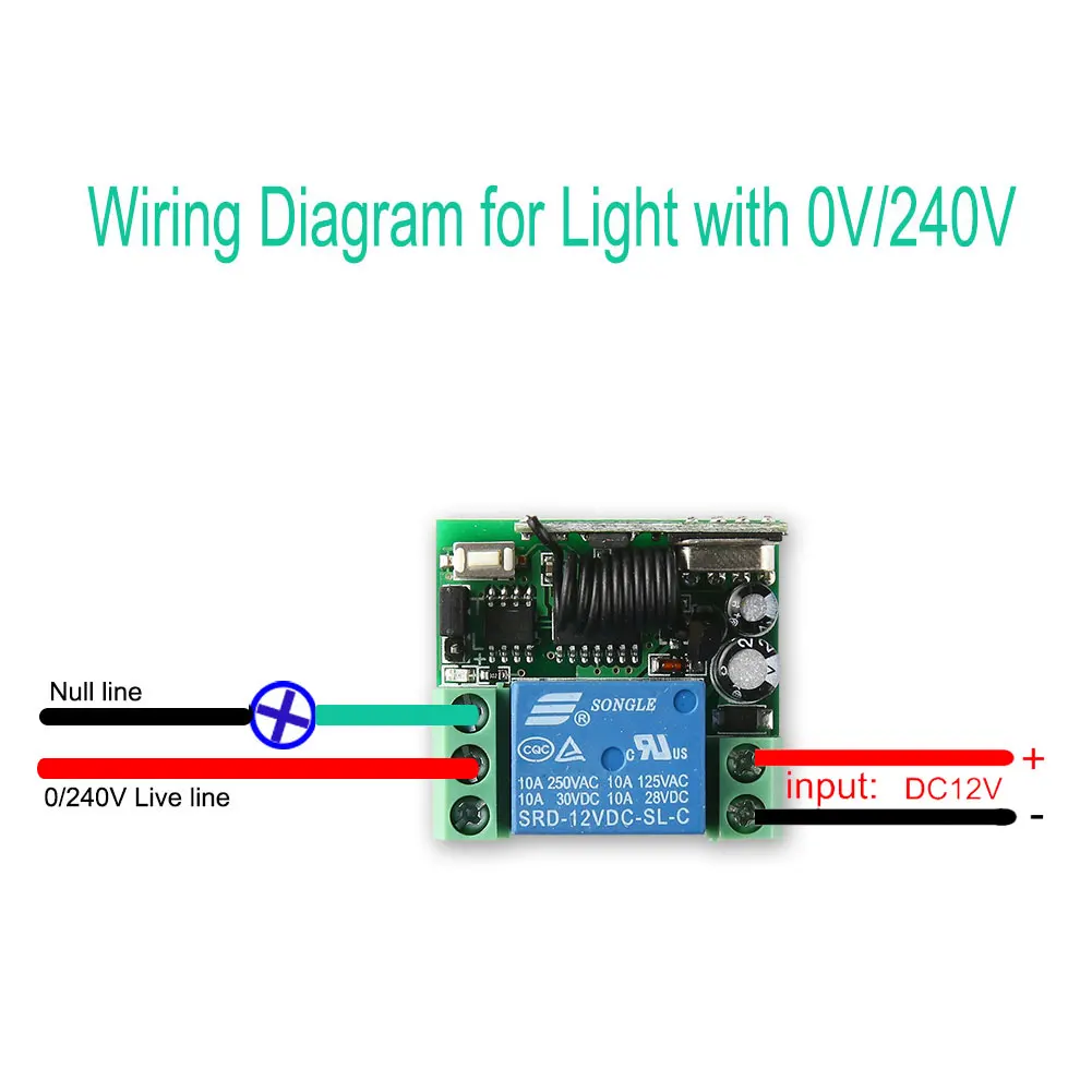 Универсальный беспроводной пульт дистанционного управления 433 МГц 12 В 24