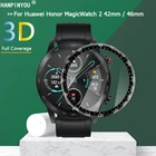 Защитная пленка для Huawei Honor MagicWatch 2 42 мм46 мм, полное покрытие, 3D изогнутое покрытие, мягкая ПММА ПЭТ пленка для экрана (не закаленное стекло)