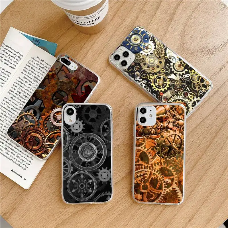 

Steampunk Amino Phone Case Transparent soft For iphone 12 11 13 7 8 6 s plus x xs xr pro max mini