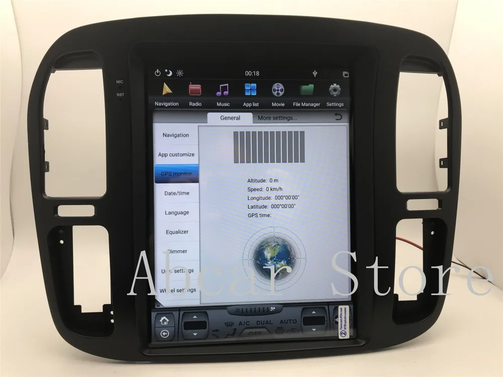Tesla стиль Android 8,1 автомобильный dvd-плеер gps навигация для TOYOTA LAND CRUISER LC100 LEXUS LX470 1999-2002 радио px6 carplay ips