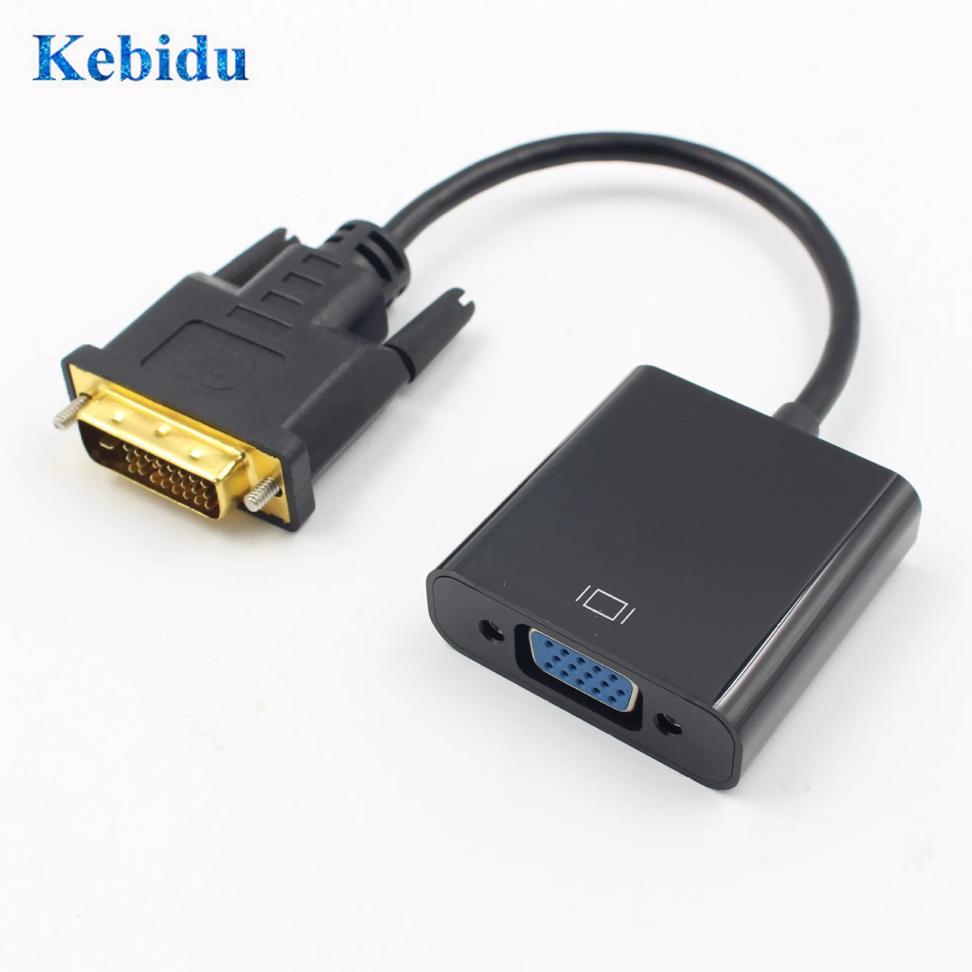 KEBIDU 1080P DVI-D-VGA активный адаптер конвертер кабель 24+ 1 Pin папа-15 Pin Женский монитор кабель для ПК дисплей карты Full HD