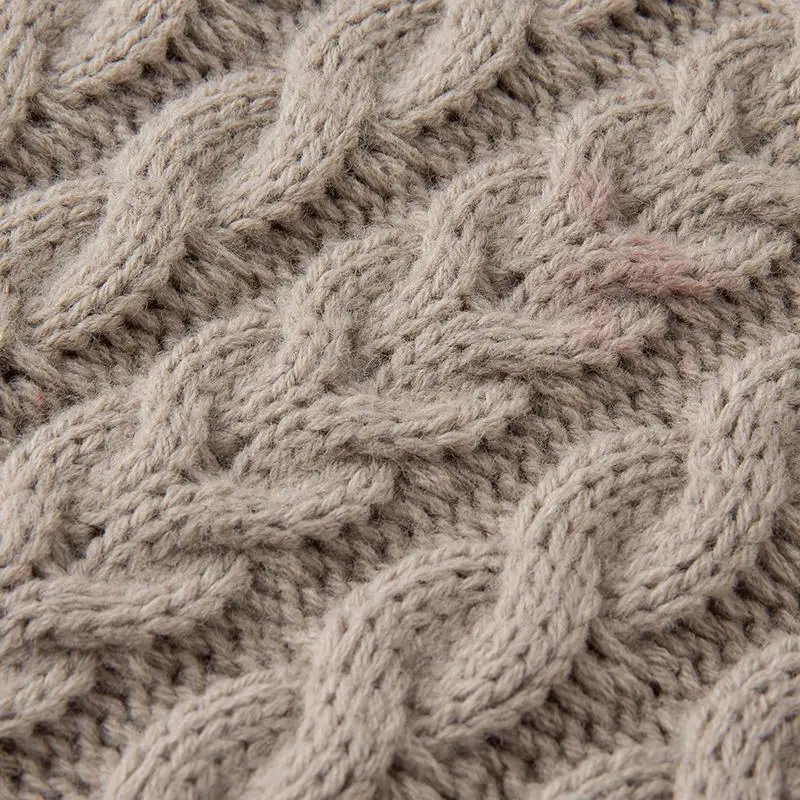 Женский осенне-зимний супер длинный свитер с карманами повседневный пуловер