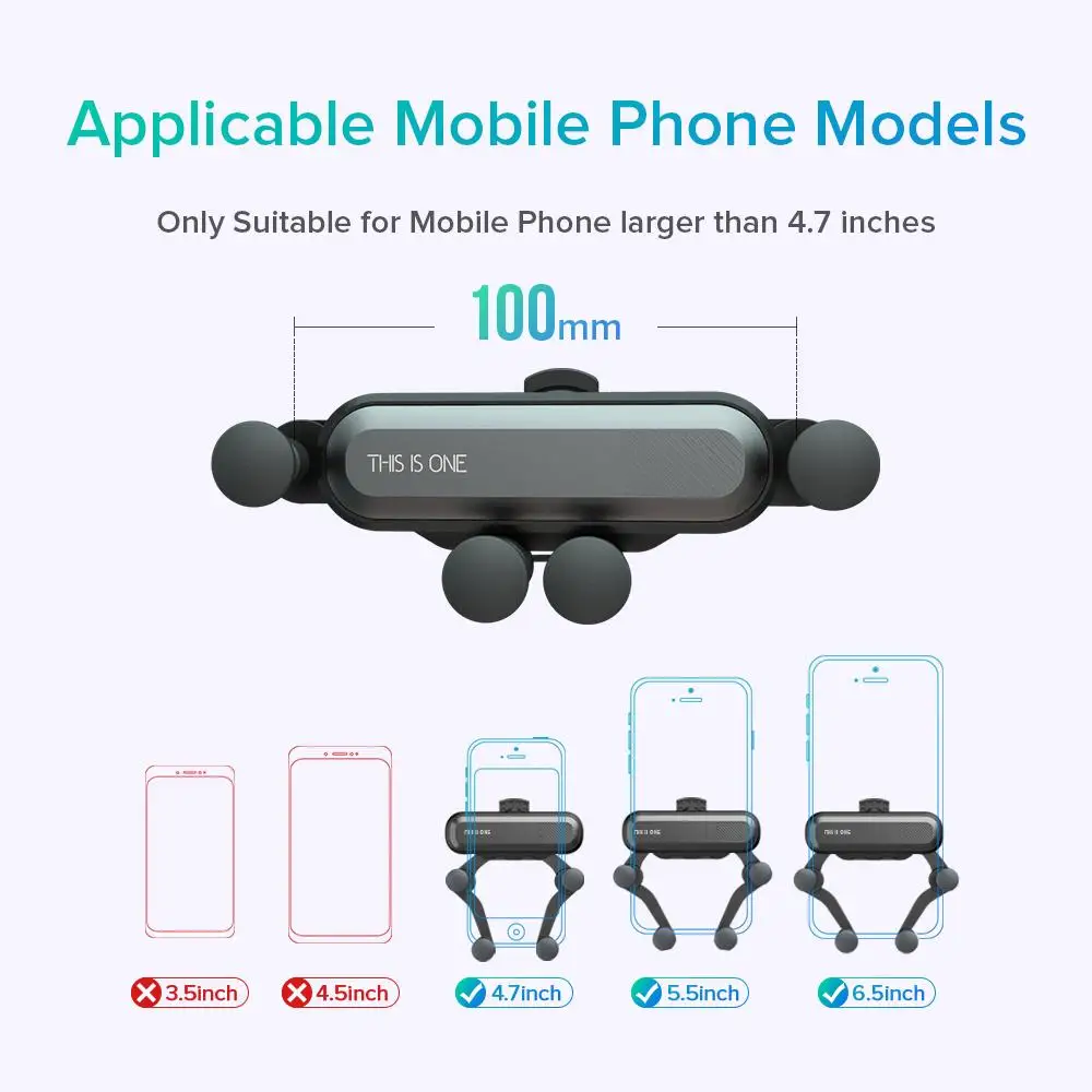 Гравитационный Автомобильный держатель для телефона iphone X Xs Max samsung S9 в