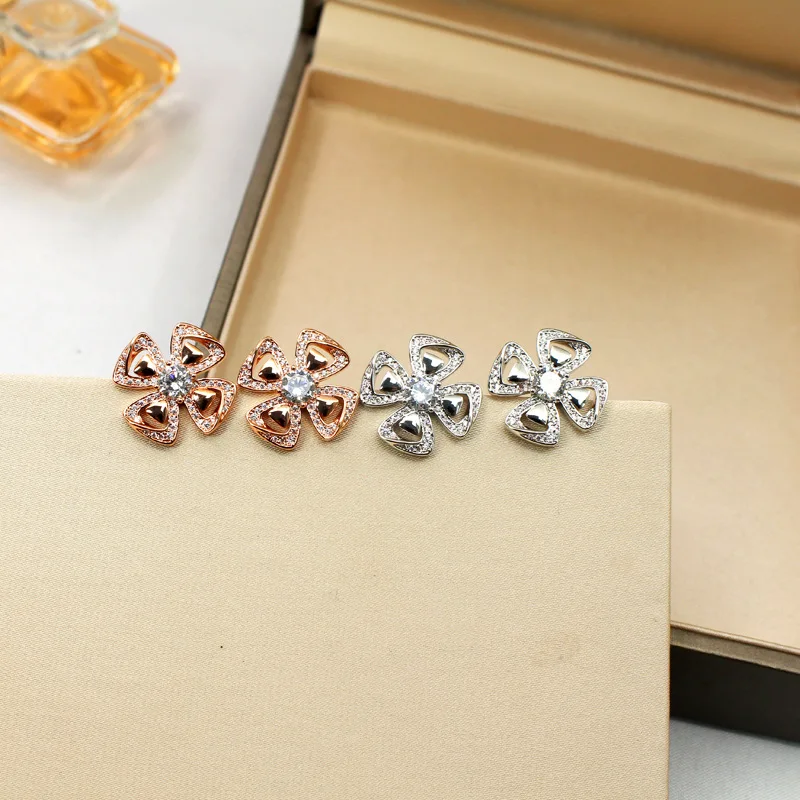 Модные ювелирные изделия для вечеринки женщин маленькие серьги-гвоздики в виде