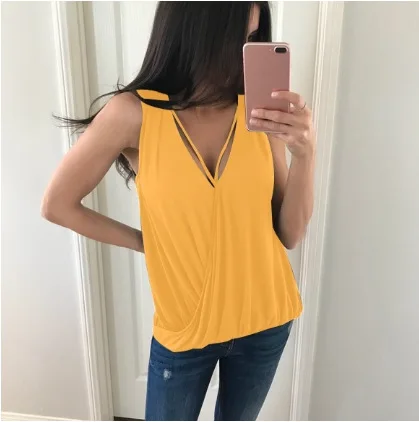

Women Sexy tank Tops Vest V Neck Strap Clothes off shoulder top