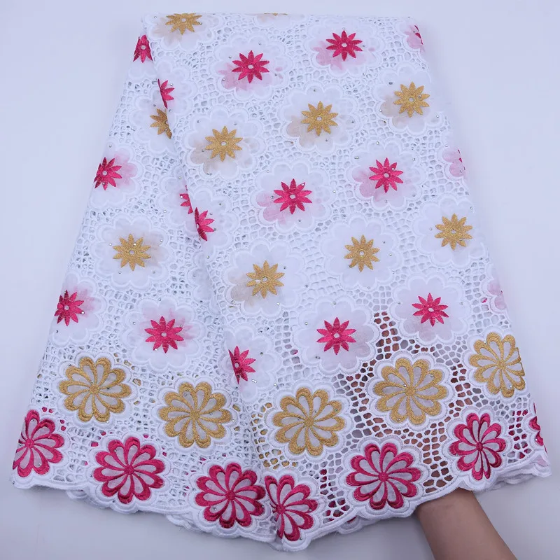 African Dry Lace Fabric High Quality Swiss Voile Laces In Switzerland Stones Nigerian Women Man Polish For Wedding Y1822 | Дом и сад