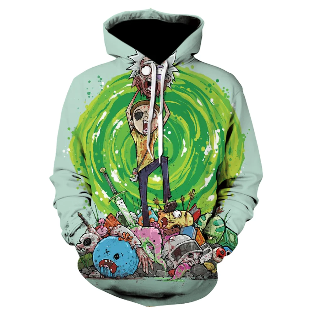 

2021 autumn and winter fun, humor, passionate children and the elderly cartoon printing casual style hoodies 3D printing men's a
