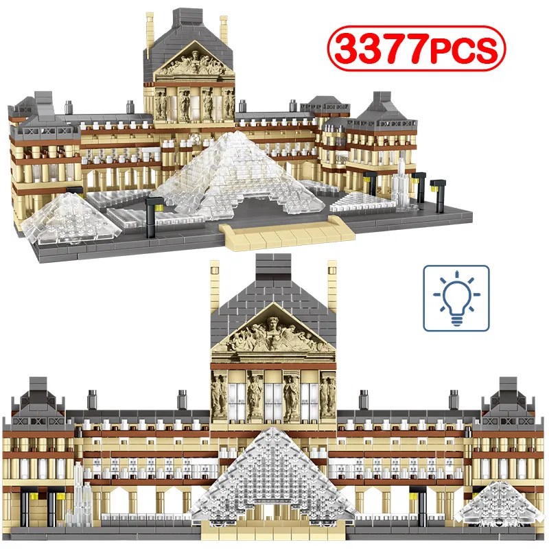 

Город СВЕТОДИОДНЫЙ Мини всемирно известный Париж жалюзи архитектура строительные блоки 3D алмаз пейзаж дом Кирпичи игрушки для Детский под...