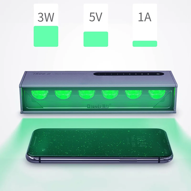 Телефон ЖК-экран пылеуловитель лампа обнаружения пыли высокой четкости проверка