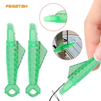 sewing machine mini needle threader with hook plastic needle insertion tool elderly quick automatic thread changer craft accesso