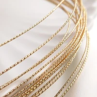 real gold plated copper gold coated twist wire without peeling off gold injection semi hard copper wire jewelry accessory