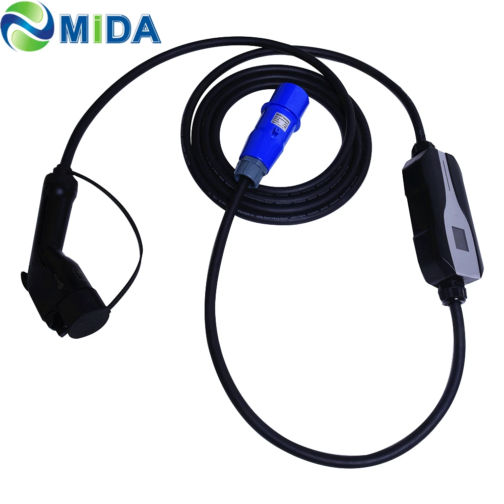 Регулируемое зарядное устройство для электромобилей типа 1 разъем J1772 10 А 16 20 24 32 3