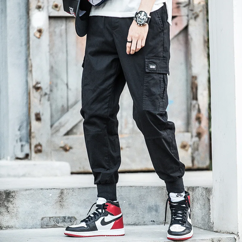 cargo pants men hip hop joggers men's Casual fashion Sweatpants harem tactical 2020 spring new TJWLKJ | Мужская одежда