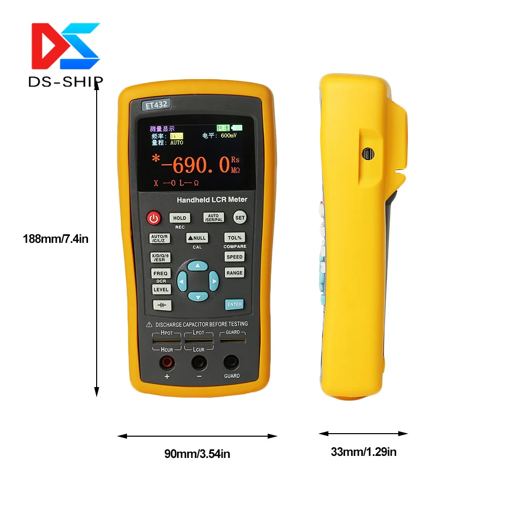 Многофункциональный измеритель сопротивления Тестер Ручной LCR Цифровой моста
