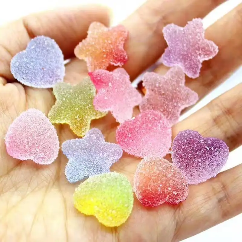 10 шт. искусственные кабошоны из смолы в форме сердца|craft cross|craft silkcandy scarf |