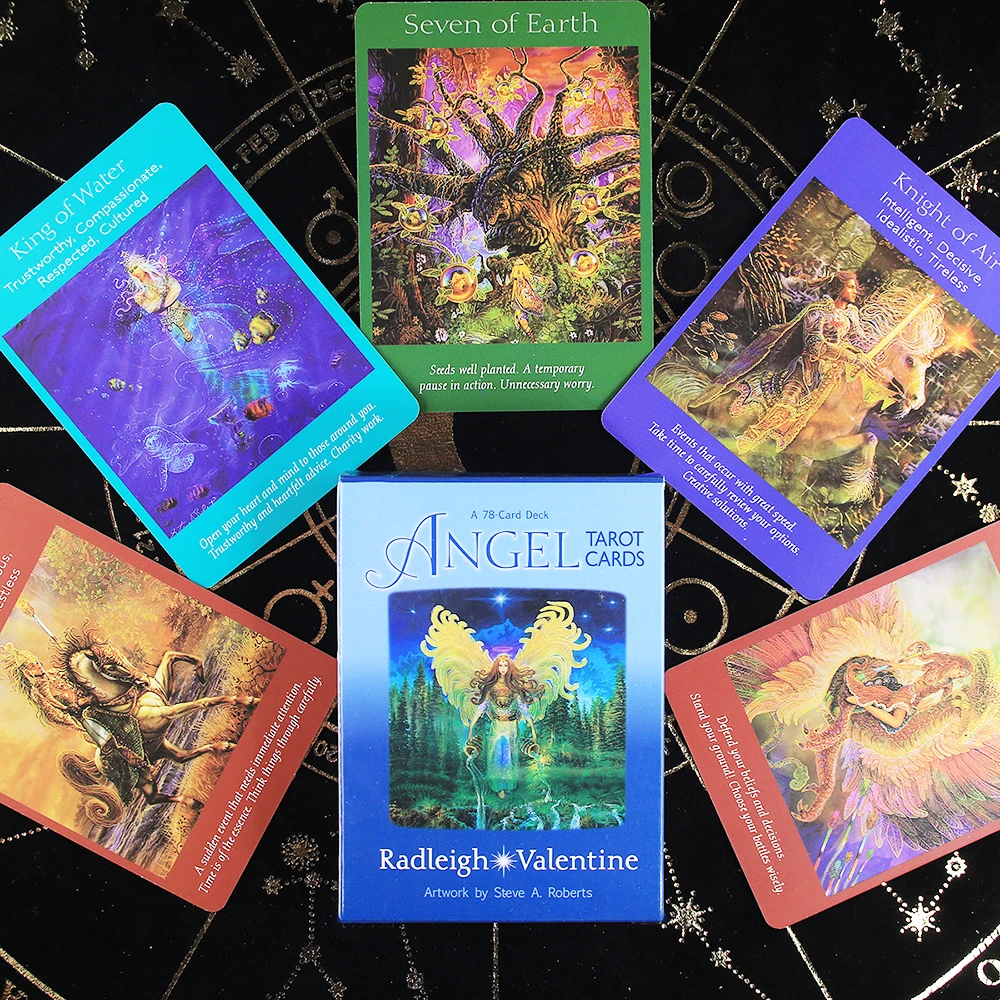 

Angel Tarot Cards A 78 Card Deck and PDF Guidebook Cards Game Toy Board Games