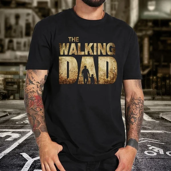 

Fancy A Snuggle The Walking Dad Parody Father Son Zombies Mens T-Shirt Top Tee Papa T-Shirt
