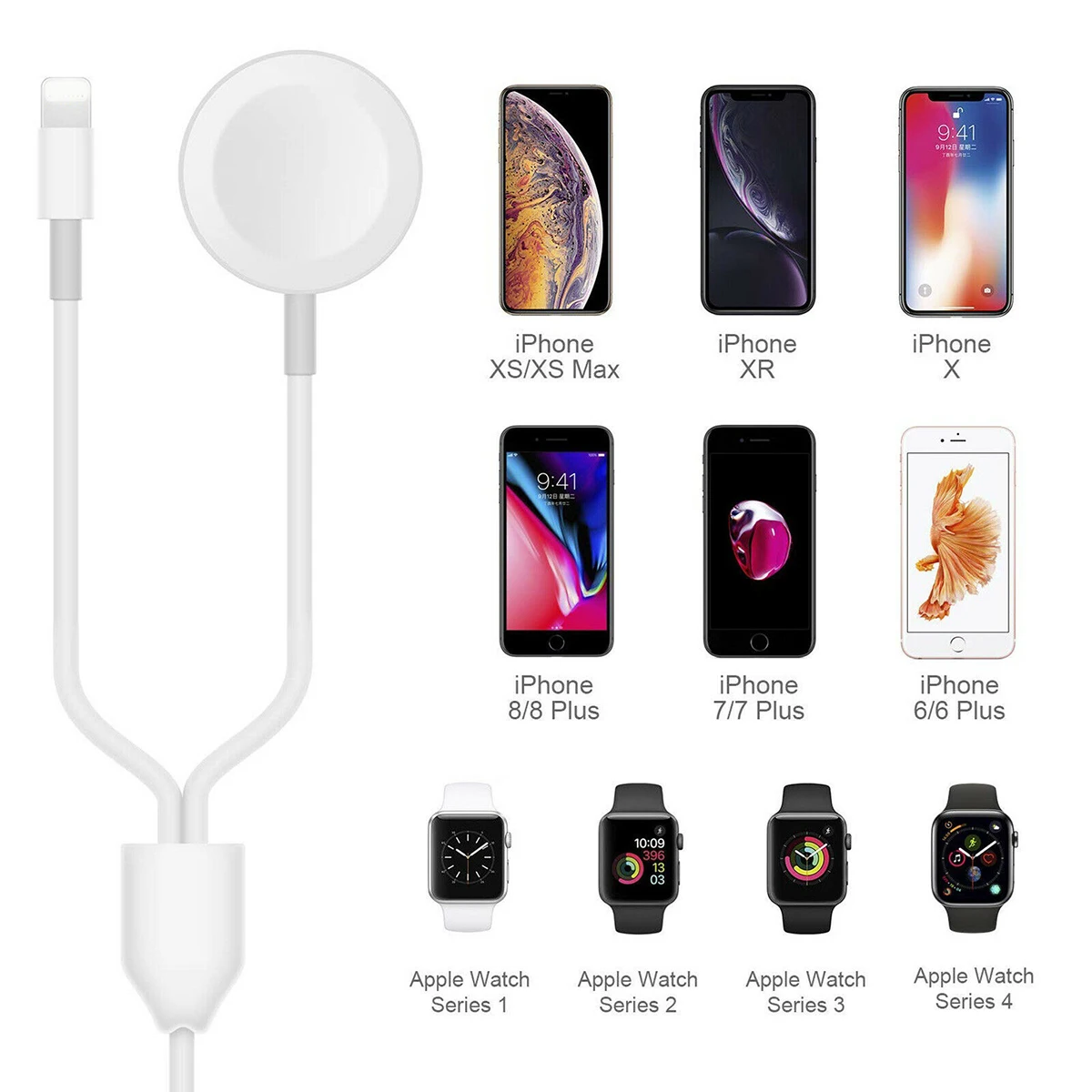 Быстрое беспроводное зарядное устройство для iWatch серии USB магнитный Apple Watch