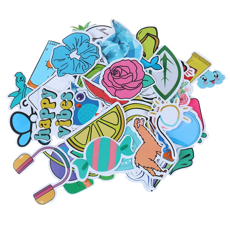 

50Pcs Cartoon Girls Kawaii Stickers For Chidren Toy Waterproof Sticker to DIY Laptop Bicycle Helmet Car Decals