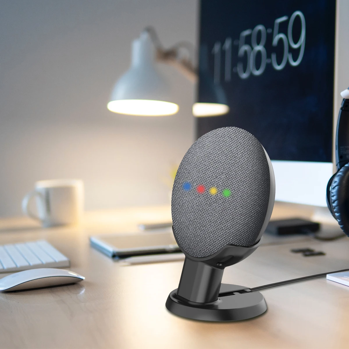 Cozycase Desktop Stand Mount For Google Home Mini/Nest Mini Voice Assistants Compact Support Bedroom Audio Holder Pedestal | Электроника