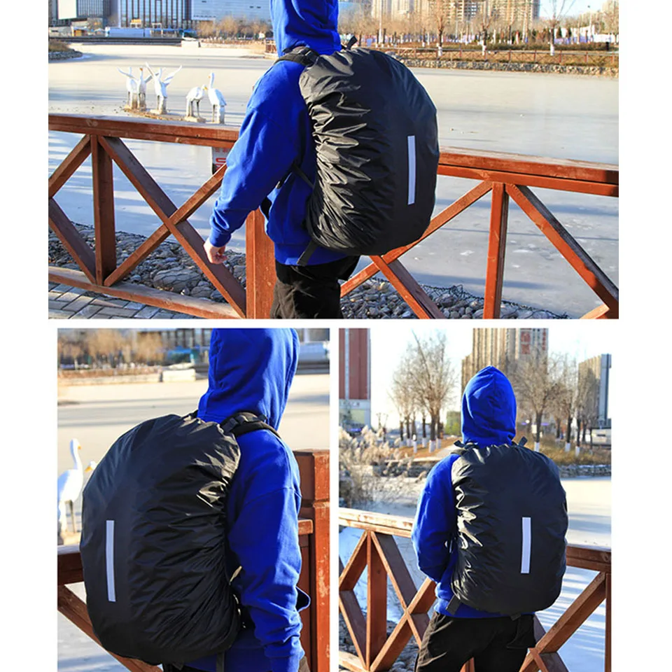 Светоотражающий уличный безопасный рюкзак водонепроницаемый чехол от дождя с