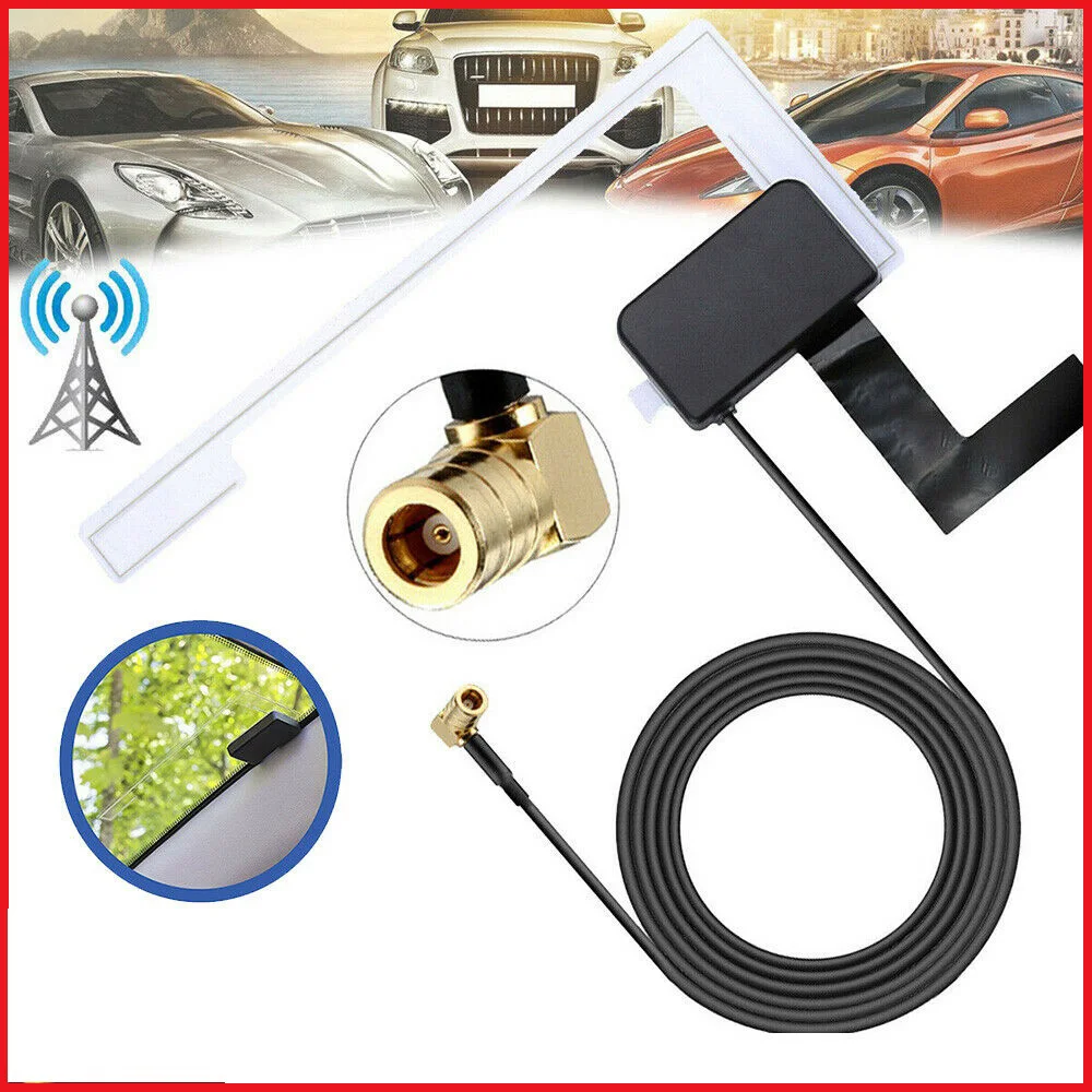 

Car Radio Window Antenna Universal Active DAB Digital Audio Broadcasting For Pioneer Kenwood JVC Sony Car Radio Antenne Dropship