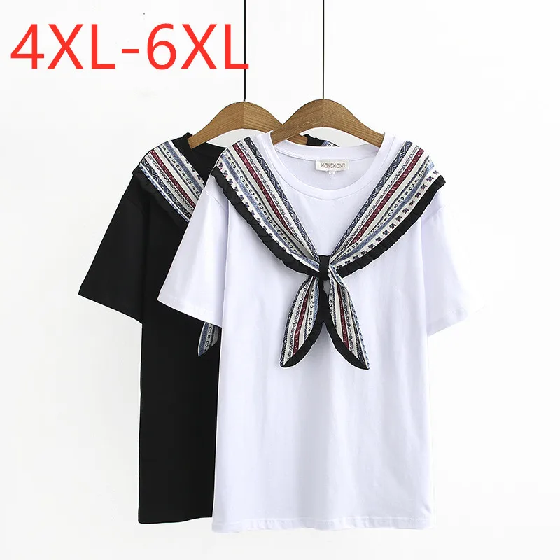 Женская свободная футболка в полоску хлопковая Футболка с круглым вырезом и