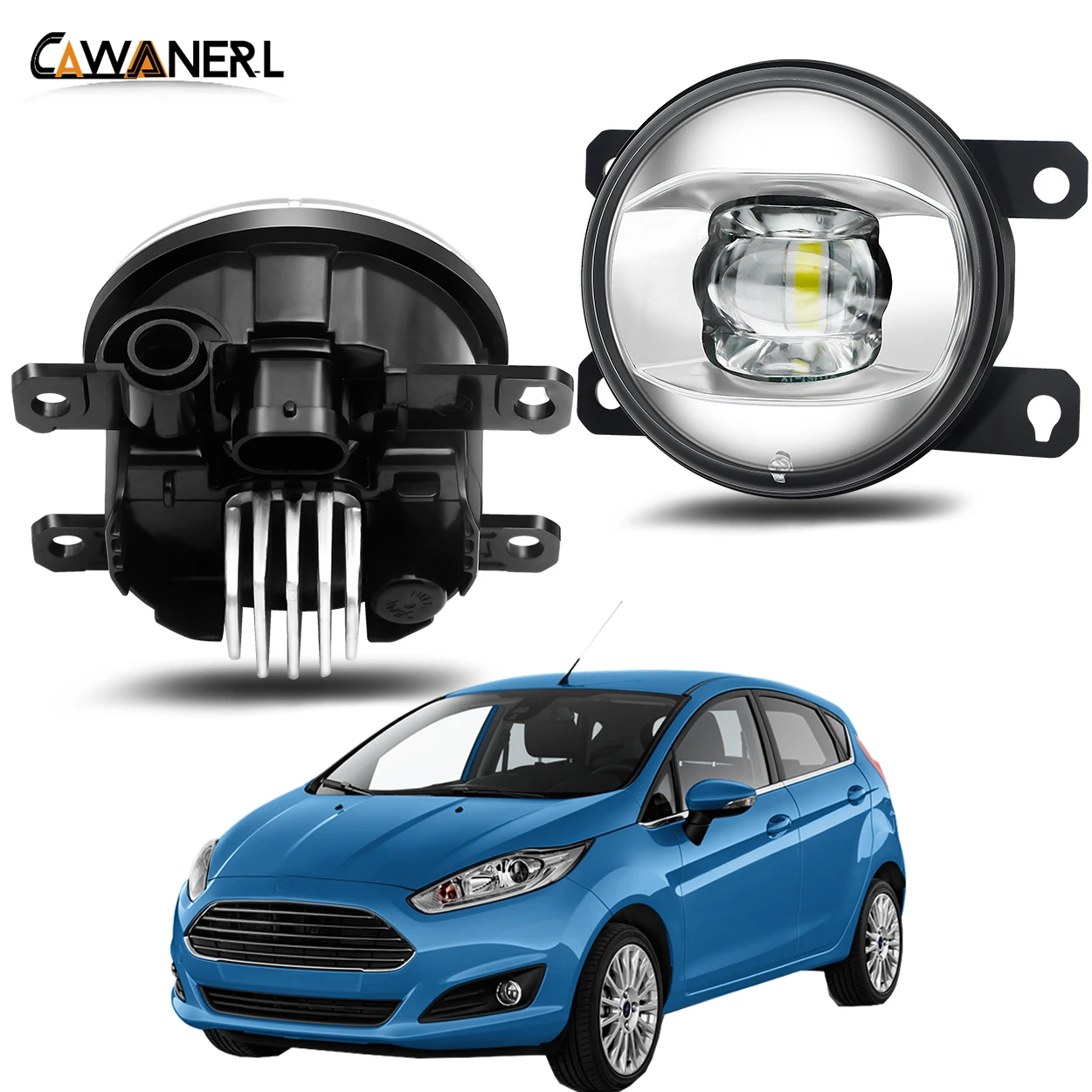 Туман светильник в сборе для форд фиеста 2001 2015 водитель автомобиля + пассажирские