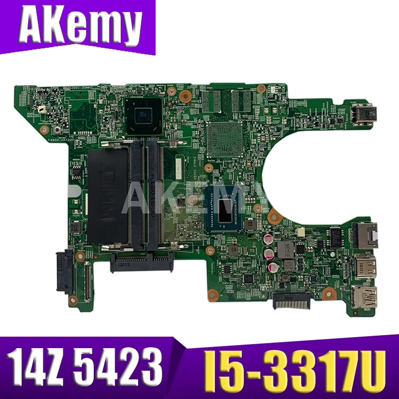 Laptop motherboard For DELL Inspiron 14Z 5423 I5 3317U SR0N8 Mainboard CN 0MRRJR DMB40 11289 1|Материнские платы для
