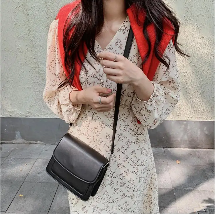 Vintage V-neck Buttons Lace-up Female Chiffon Dress Full Sleeve Midi Elegant Casual Floral Print Women 2022 | Женская одежда