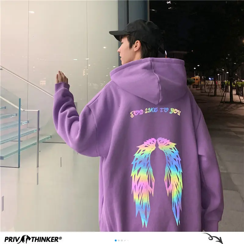 Мужская толстовка с капюшоном Privathinker Модный повседневный Свитшот со