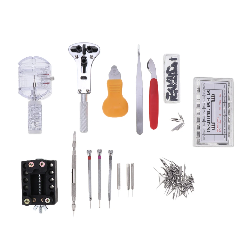 

504Pcs Watch Repair Kit Spring Bars Watch Battery Replacement Tools Kit