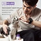 Мультивитамины, витамины для кошек, 200 таблеток, питают домашних животных, котят, мох, витамин В, продукты для ухода за здоровьем семьи, 100 г