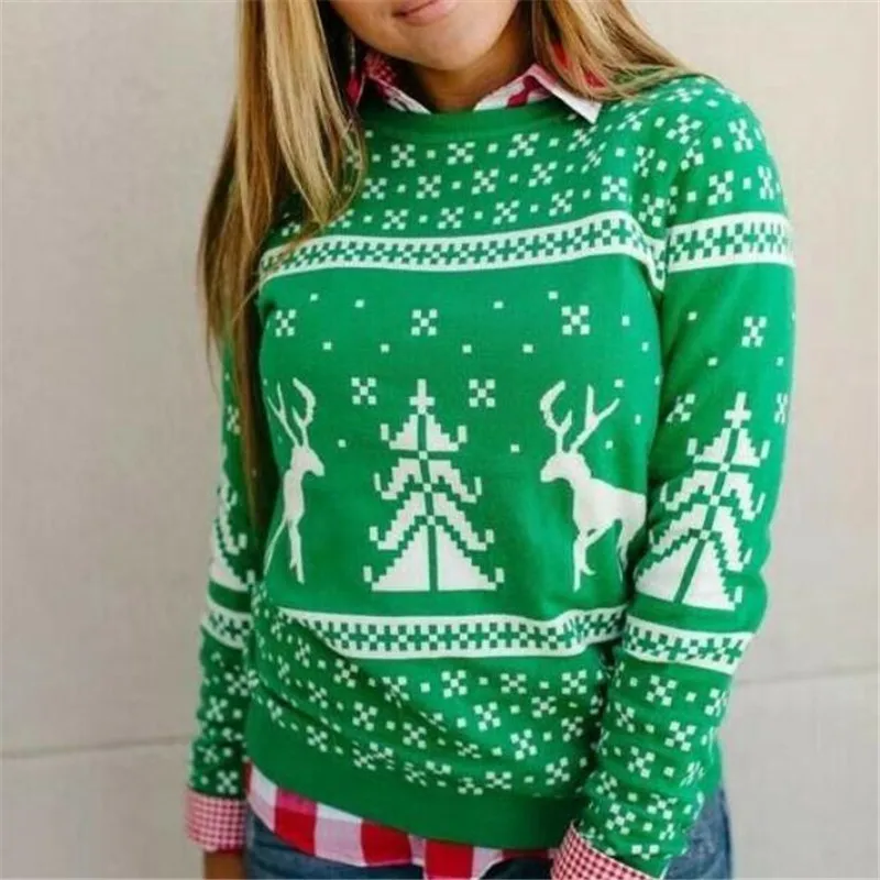 Уродливый Рождественский свитер каникулы Санта эльф кошка популярные женские и