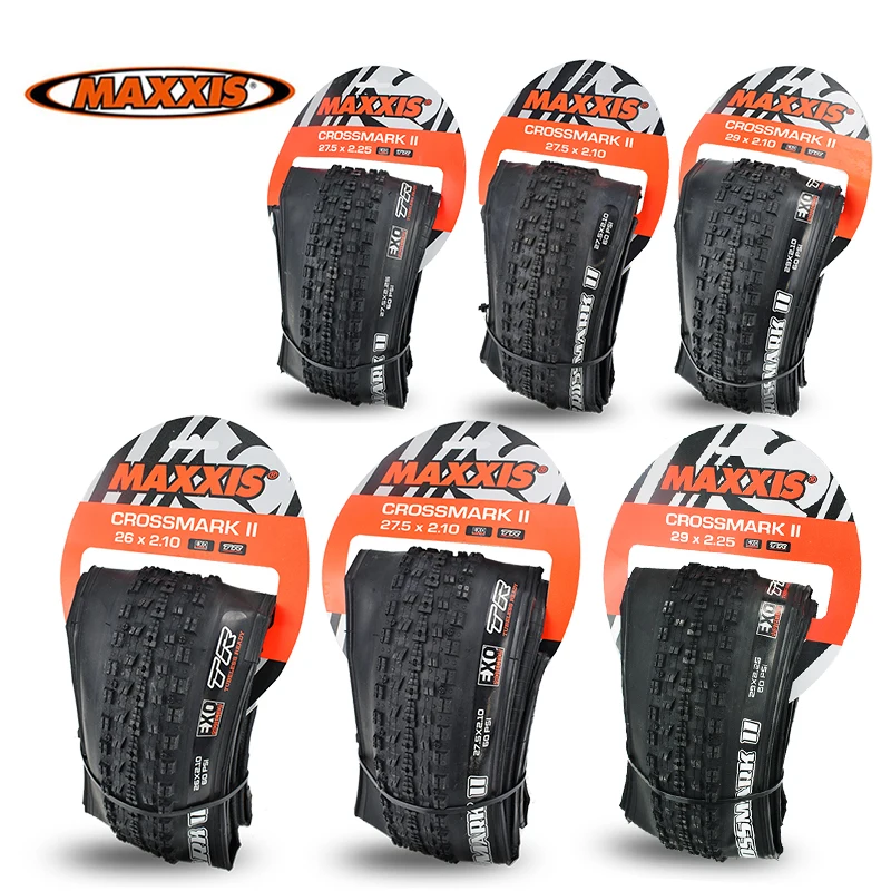 Шины складные MAXXIS CrossMark II MTB 26x2 1 27.5x2.1/2.25 29x2.1/2.25 EXO Protection TR бескамерные готовые для