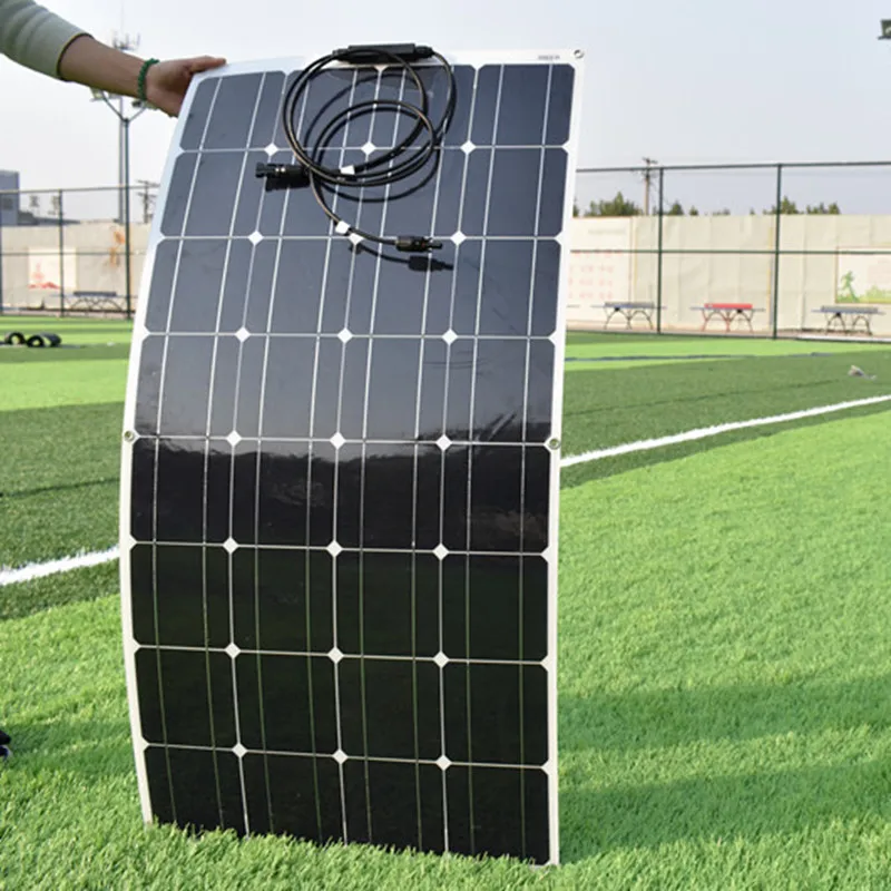 

100W 18V Flexible Solar Panel Monocrystalline Solar Cell For RV/Boat/Car 12V/24V Solar Battery Charge Waterproof