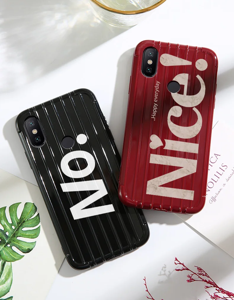 Роскошный багажный чехол для телефона Xiaomi redmi 6 6a милые Мультяшные Силиконовые