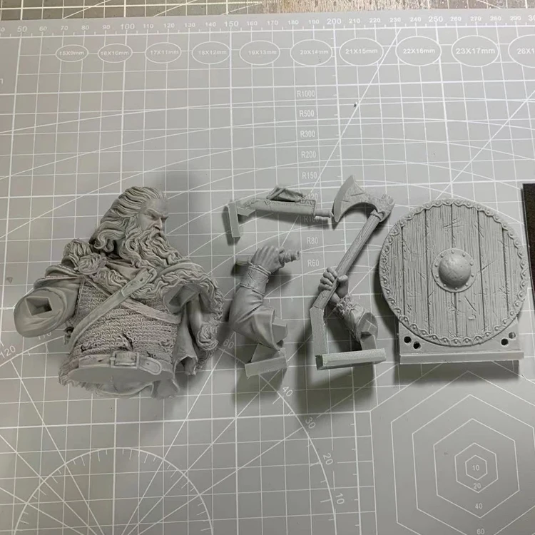 

1/10 Resin Bust Character Bust Model Historical Character Theme Viking GK White Model Figure X361