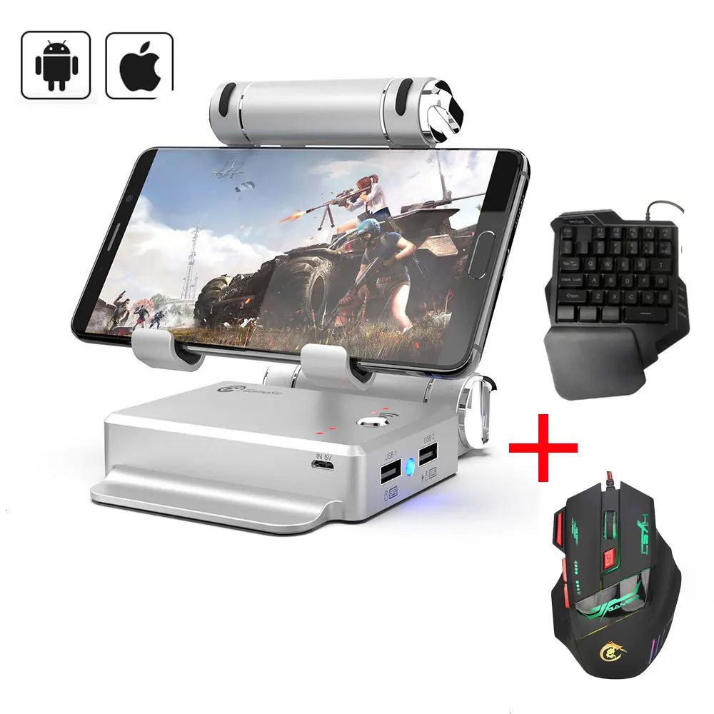 Подставка конвертер GameSir X1 BattleDock для PUBG Fortnite Cod FPS с проводной игровой клавиатурой