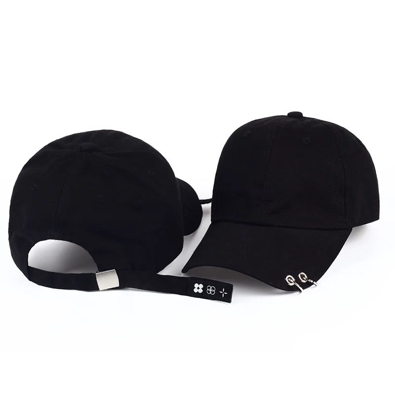 

2021 Новая модная популярная стильная бейсболка с кольцами Jimin Hat Suga кепки Kpop хлопковая шляпа с железным кольцом высококачественные шляпы Garros